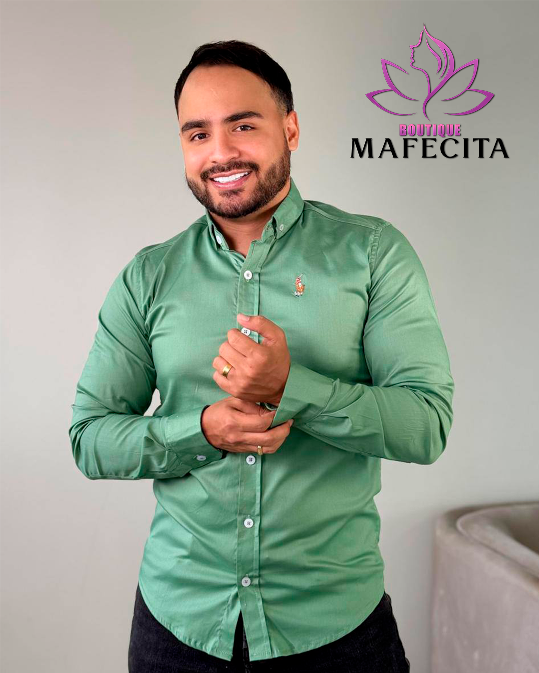 ✨ Camisa caballero manga larga 👔