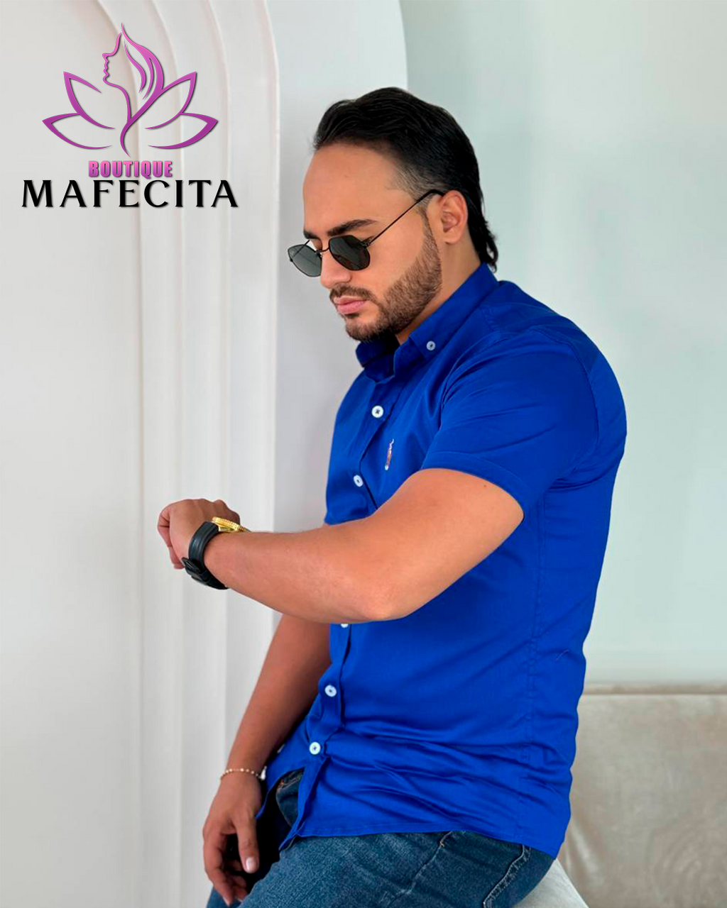 ✨ Camisa para caballero manga corta 👔