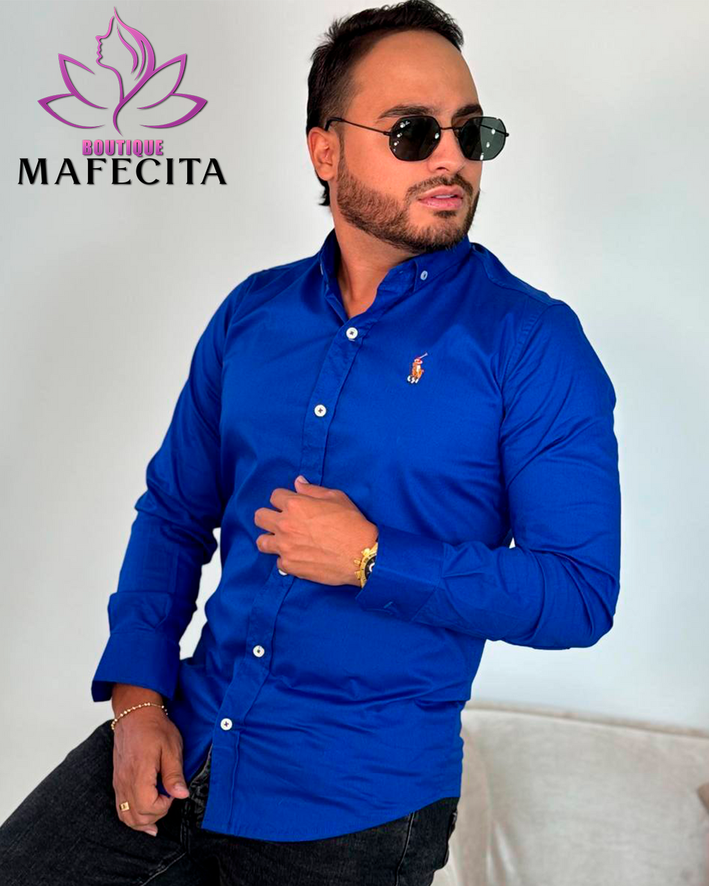 ✨ Camisa caballero manga larga 👔