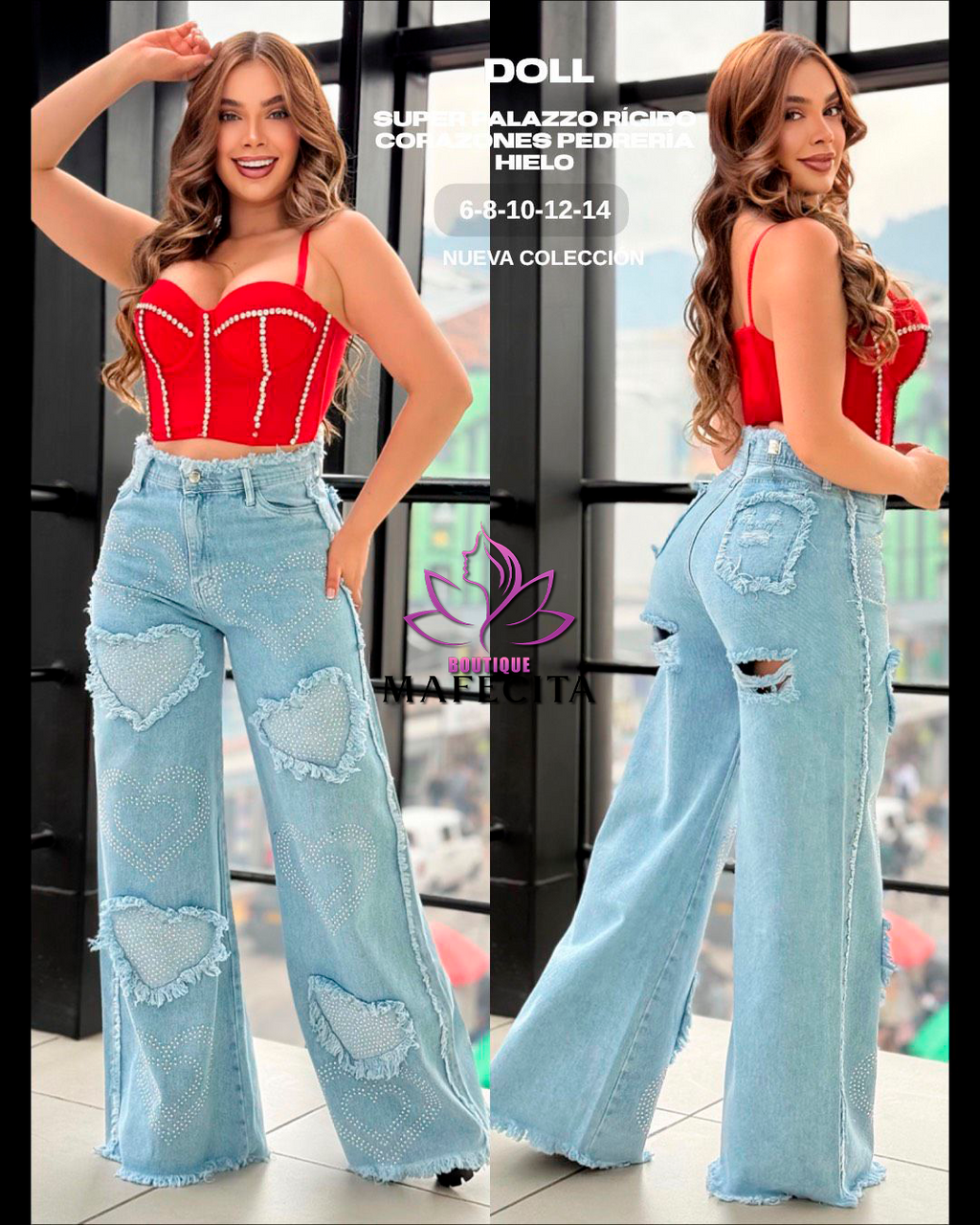 👖 Palazzos y Súper Palazzos con pedrería espectacular 💎