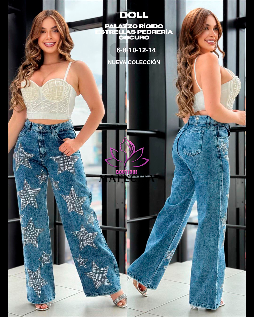 👖 Palazzos y Súper Palazzos con pedrería espectacular 💎