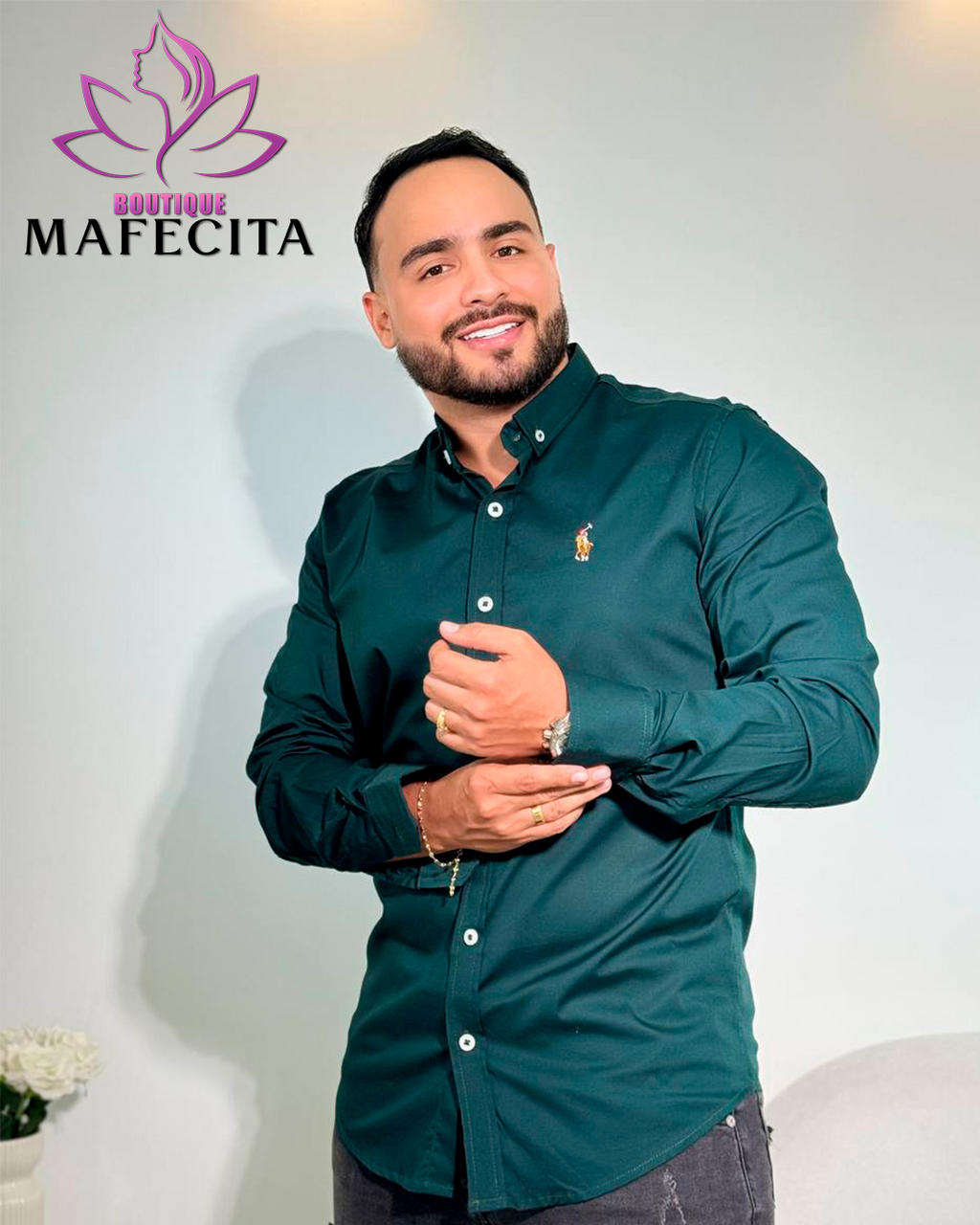 ✨ Camisa caballero manga larga 👔