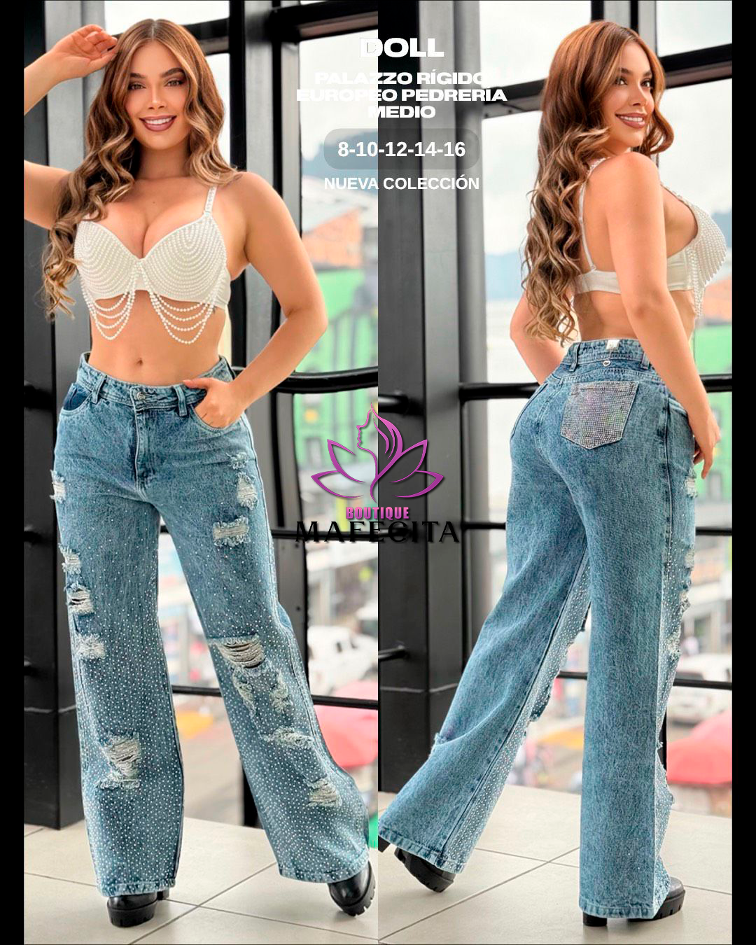 👖 Palazzos y Súper Palazzos con pedrería espectacular 💎