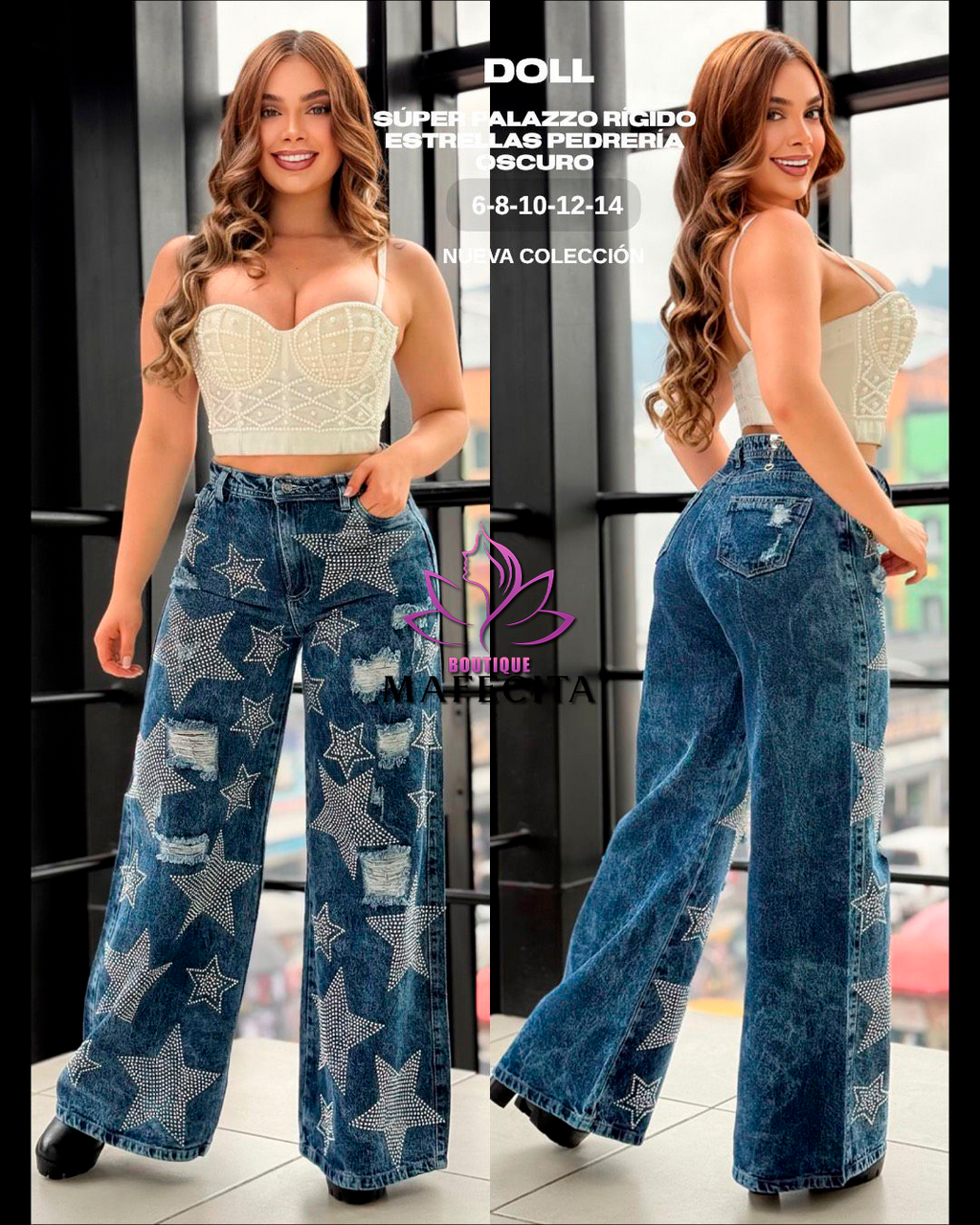 👖 Palazzos y Súper Palazzos con pedrería espectacular 💎