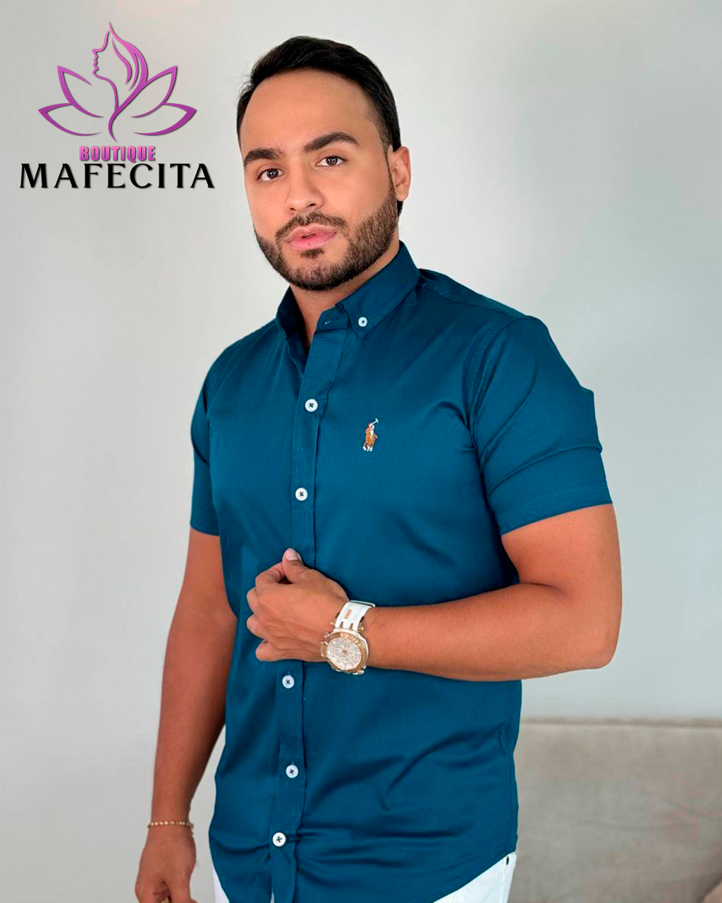 ✨ Camisa para caballero manga corta 👔