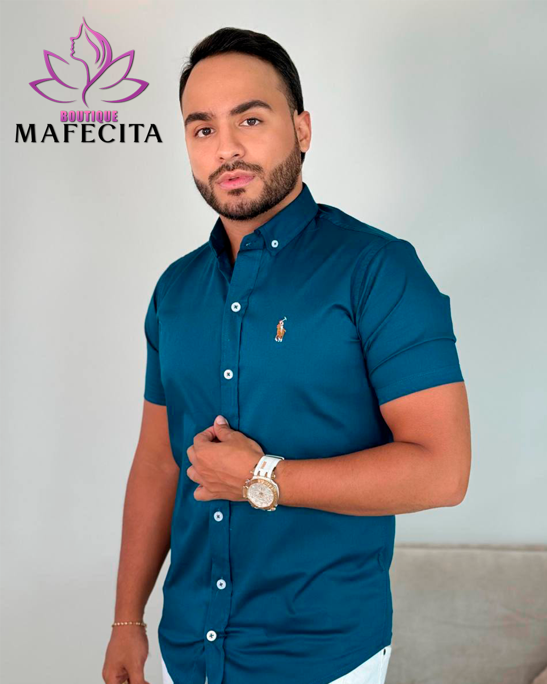 ✨ Camisa para caballero manga corta 👔