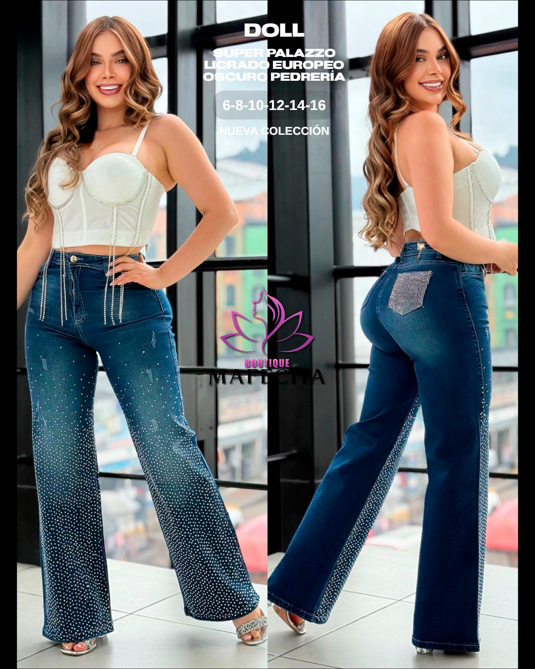 👖 Palazzos y Súper Palazzos con pedrería espectacular 💎