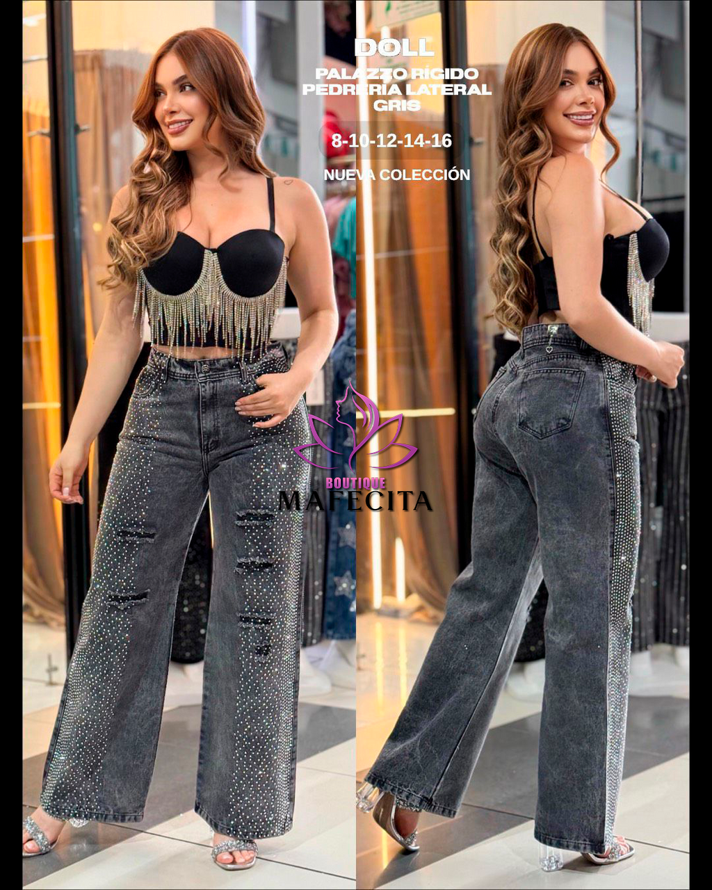 👖 Palazzos y Súper Palazzos con pedrería espectacular 💎