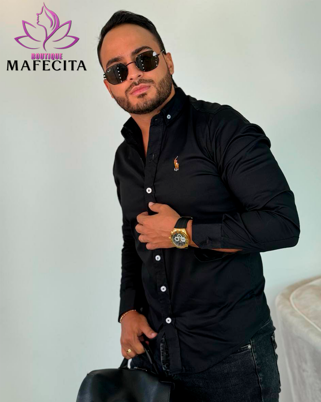 ✨ Camisa caballero manga larga 👔