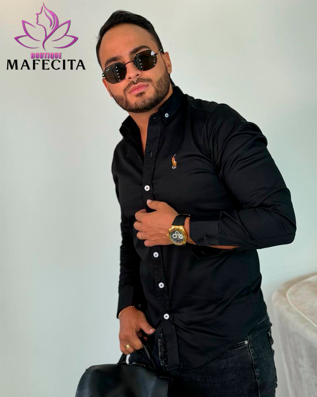 ✨ Camisa caballero manga larga 👔