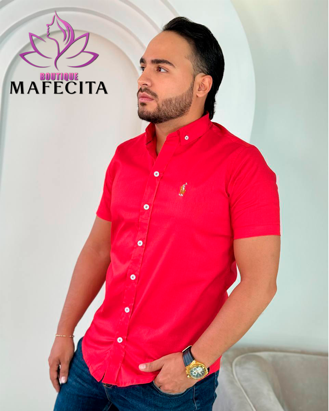 ✨ Camisa para caballero manga corta 👔